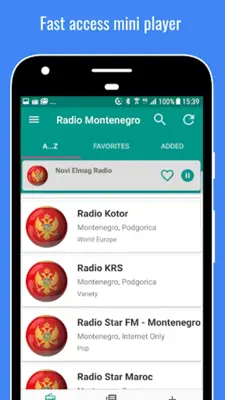 Radio Montenegro android App screenshot 5